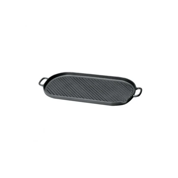 Gril En Fonte Ovale 34 X 18 Cm Noir Mat Chasseur Acheter 1
