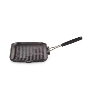 comparez les prix Gril en Fonte rectangulaire 36 x 20 cm avec Manche repliable Le Creuset 11