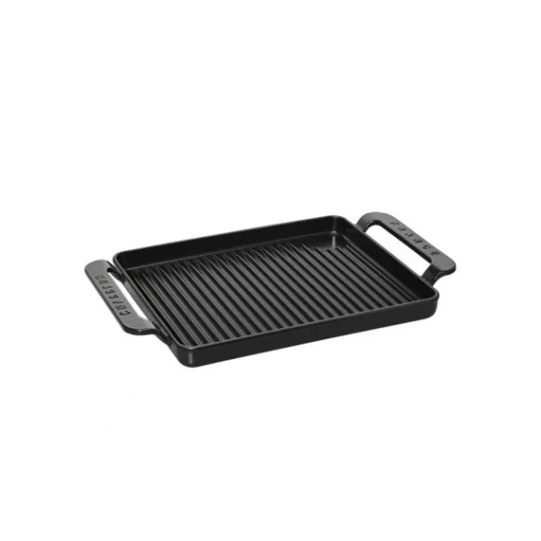 à prix d'occasion Gril En Fonte Rectangulaire 42 X 24 Cm Noir Mat Chasseur 1