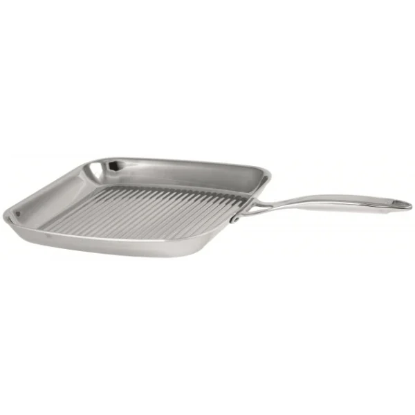 Réductions Grill Carré Castel’Pro 30 Cm Poignée Fixe Inox Cristel 1