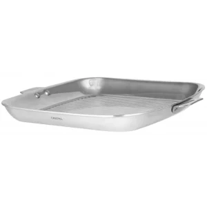 marque pas cher Grill Carré Casteline 30 Cm Poignée Amovible Inox Cristel 8