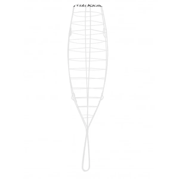 garantis authentique Grille Poisson Nickel 45 X 14 Cm Ibili 1
