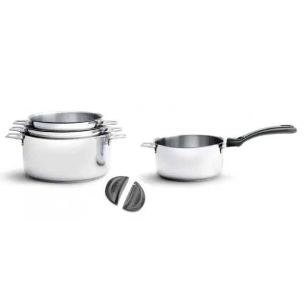 en vente De Buyer Lot De 4 Casseroles Twisty + 1 Queue + 2 Anses Noires 1