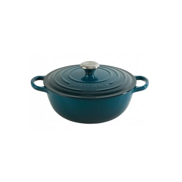 Vente Marmite en fonte 26 cm Deep Teal Le Creuset Signature 1