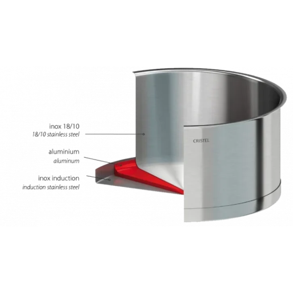 mode pas chere Marmite Ø 22 cm Strate Amovible Inox Cristel 3