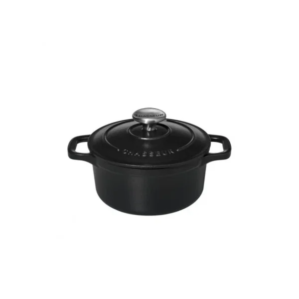 De super promotions disponibles Mini Cocotte en Fonte Ronde 10 cm Noir Mat Chasseur 3