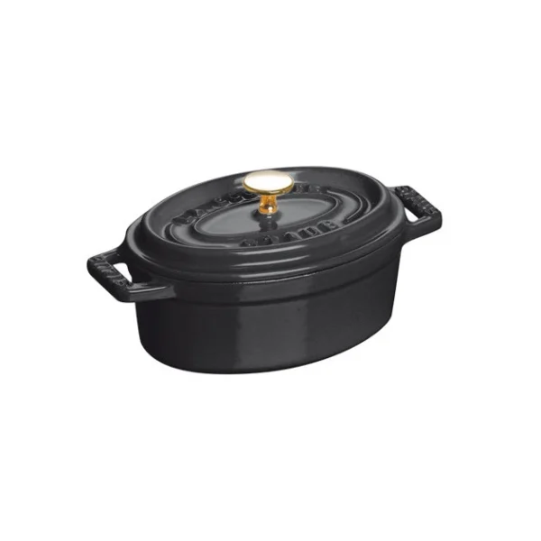 Mini Cocotte ovale 11 cm Staub fonte Noir qualité d’originales 1