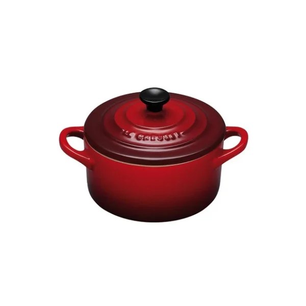 l'unique style Mini Cocotte Ronde Céramique Cerise 10 Cm 0.25 L Le Creuset 1