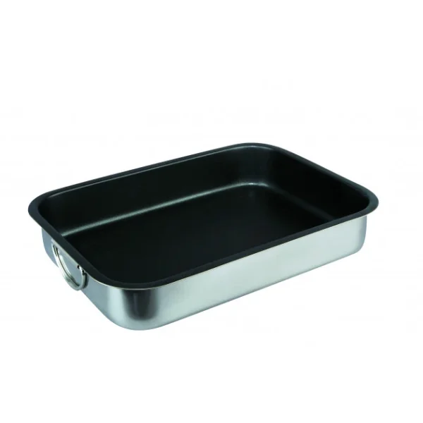 bas prix Plat à Rôtir Inox Antiadhérent 35 X 26 Cm X H 6,5 Cm Ibili 1