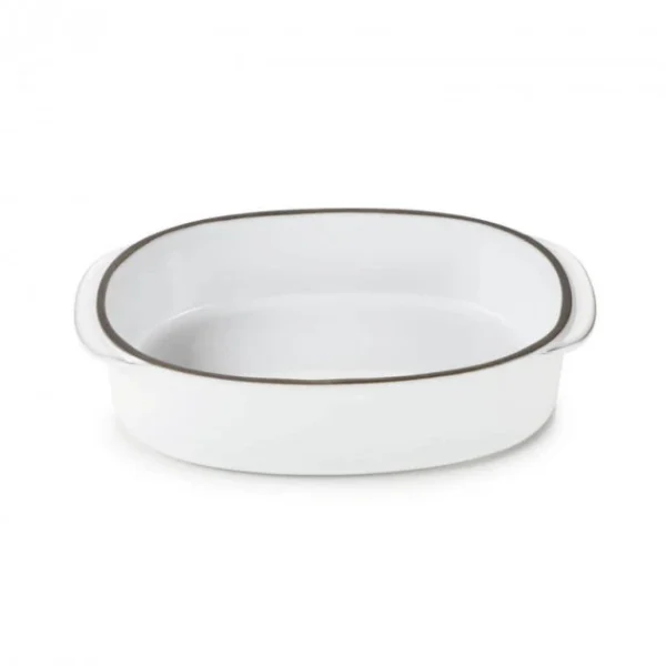 prix le plus bas Plat Oblong Blanc Cumulus 19 X 13 Cm Caractère Culinaire Revol 1
