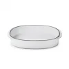 Plat Oblong Blanc Cumulus 26 X 18,5 Cm Caractère Culinaire Revol achat pas cher 17