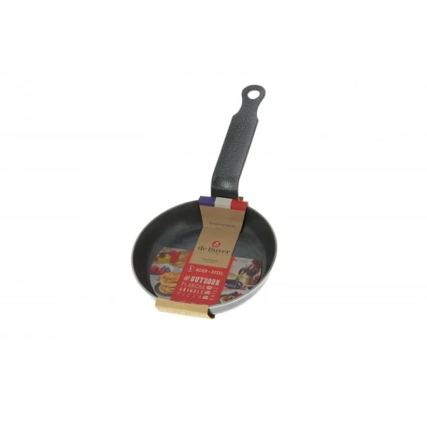 Poêle à Blinis Tôle Bleue Ø 12 Cm Outdoor De Buyer magasin pour 4