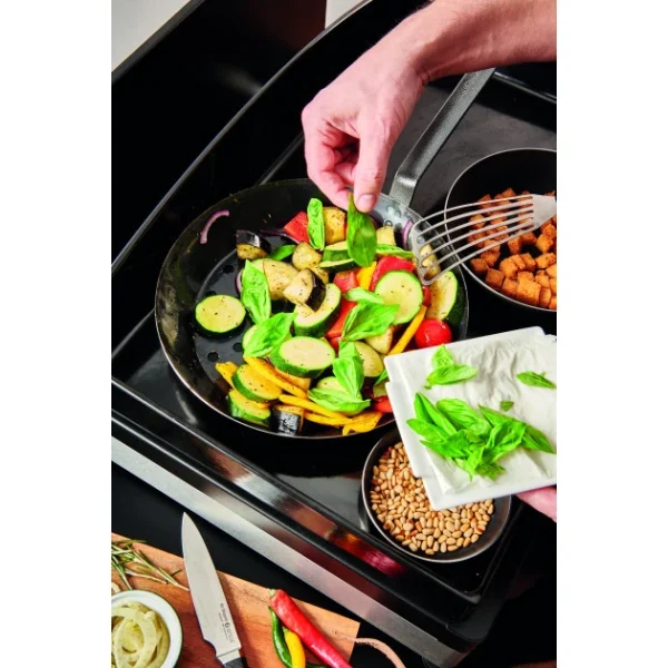 Poêle à Légumes Perforée Tôle Bleue Ø 28 Cm Outdoor De Buyer bas prix 5