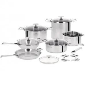 achat pas cher Poêle Casteline Ø 22 Cm Manche Amovible Anti-Adhésive Inox Cristel 9