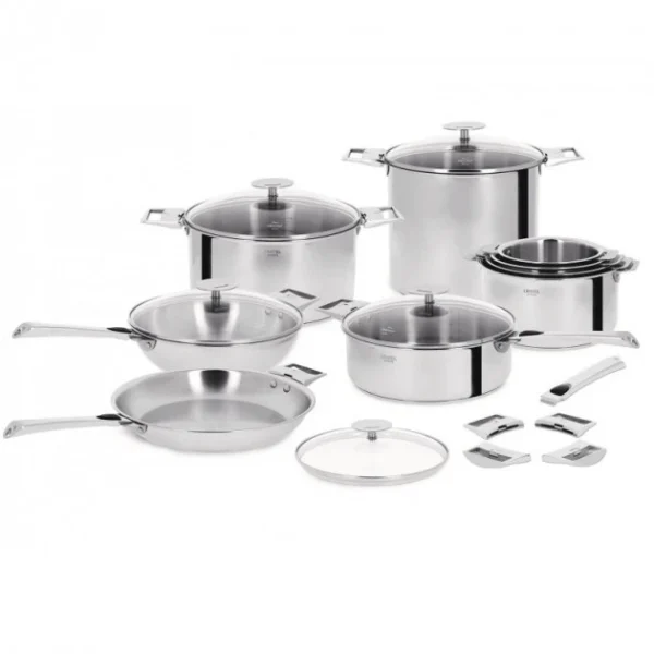 soldes officiel Poêle Casteline Ø 24 cm Manche Amovible Anti-Adhésive Inox Cristel 3