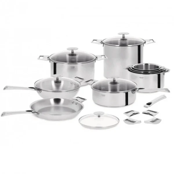 Poêle Casteline Ø 26 cm Manche Amovible Anti-Adhésive Inox Cristel à prix très bas 3