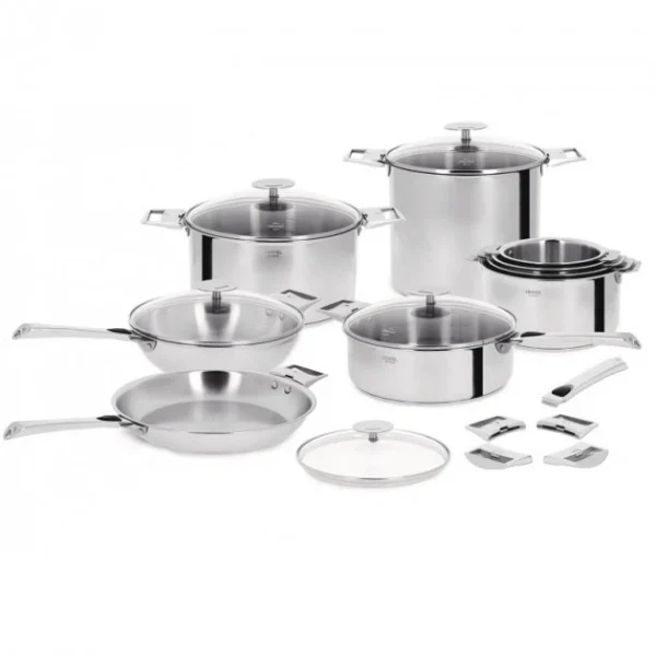 Poêle Casteline Ø 28 cm Manche Amovible Anti-Adhésive Inox Cristel meilleure qualité 3