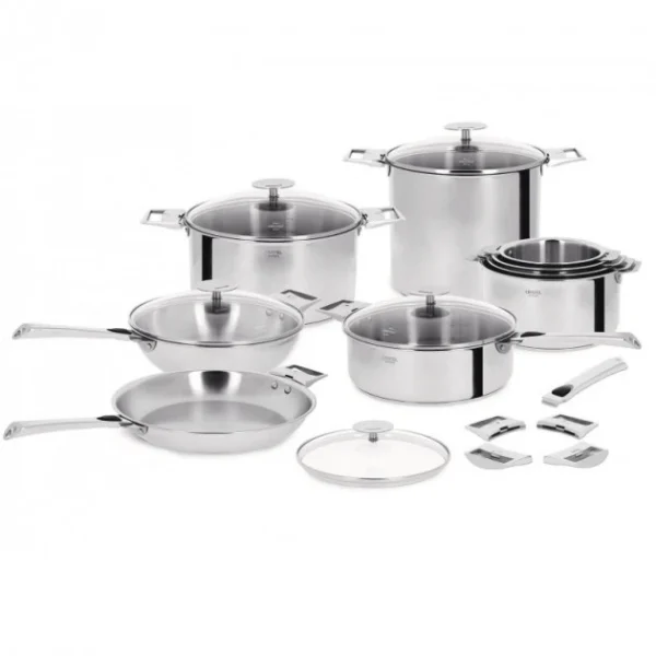 mode tendance Poêle Casteline Ø 30 cm Manche Amovible Anti-Adhésive Inox Cristel 3