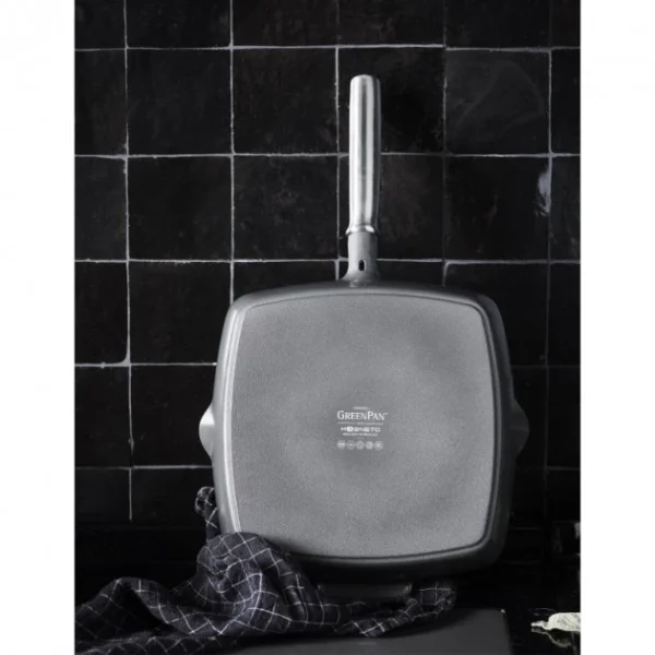 Poêle Céramique Grill Carré 26 cm CELESTE GreenPan Vente 4