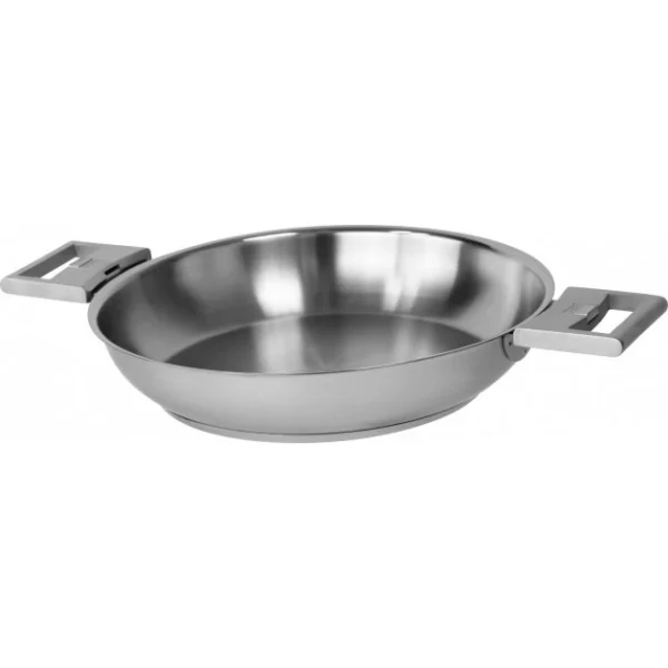 Poêle Haute Ø 24 cm Strate Amovible Inox Cristel soldes pas cher 3