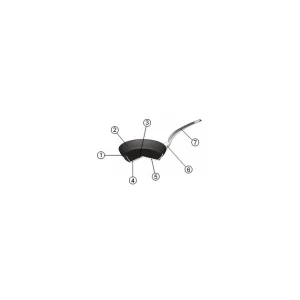 Dernières Nouveautés Poêle Induction Anti adhésive Ø 24 cm x H 5 cm Elite Pro Matfer 9