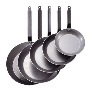 boutiqued en ligne Poêle Lyonnaise Carbone Plus Ø 28 Cm De Buyer, Tôle, Queue Feuillard 6