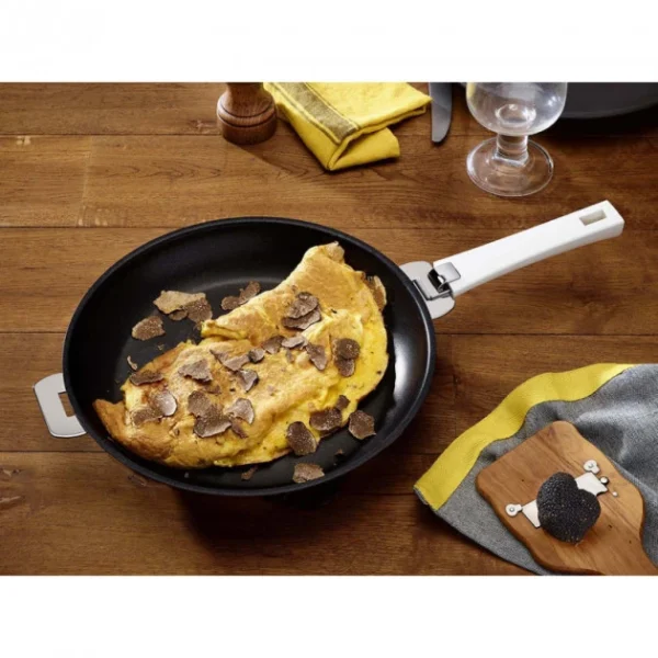Poêle Mutine Ø 28 cm Manche Amovible Anti-Adhésive Inox Cristel excellents soldes 6