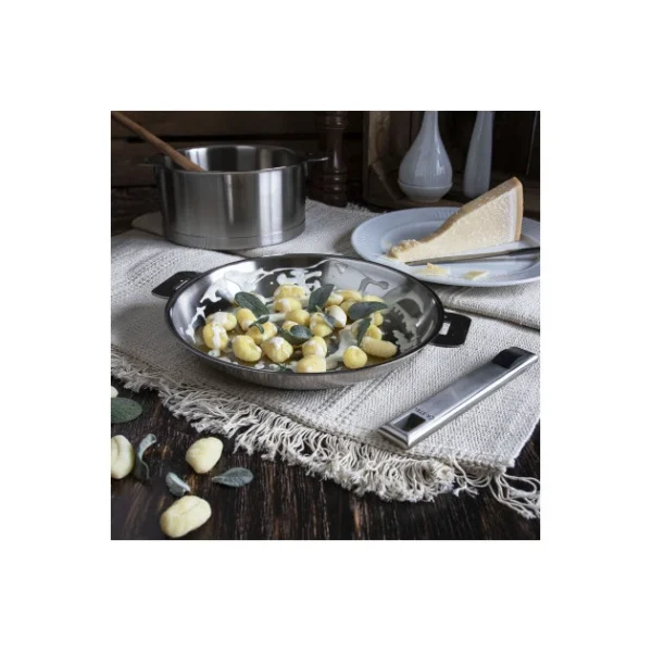 l'unique style Poêle Ø 30 cm Strate Amovible Inox Cristel 4