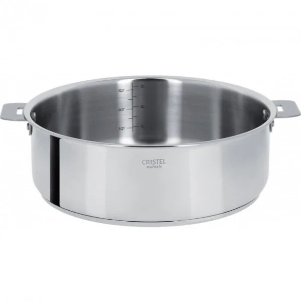 Sauteuse Casteline Ø 26 cm Manche Amovible Inox Cristel grand choix 1
