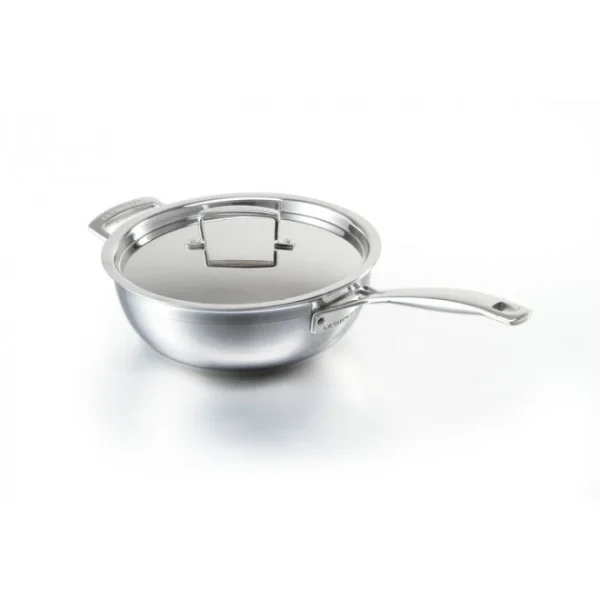 Authenticité garantie Sauteuse Du Chef Inox 24 Cm Avec Couvercle Le Creuset 1