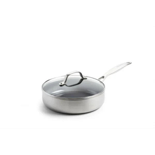 boutique en france Sauteuse En Céramique Ø 24 Cm + Couvercle, Collection GENEVA GreenPan™ 3