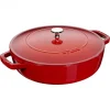 magasins pour Sauteuse En Fonte Chistera 24 Cm Rouge Cerise Staub 8