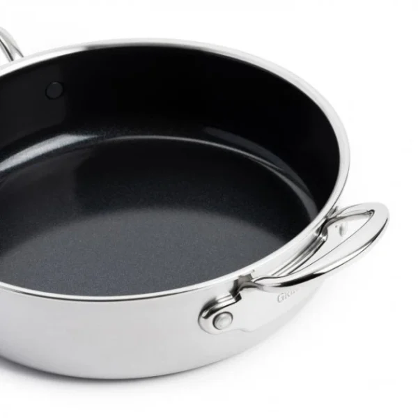 des prix incroyables Sauteuse Inox Ø 26 Cm Avec Couvercle PREMIERE GreenPan 3