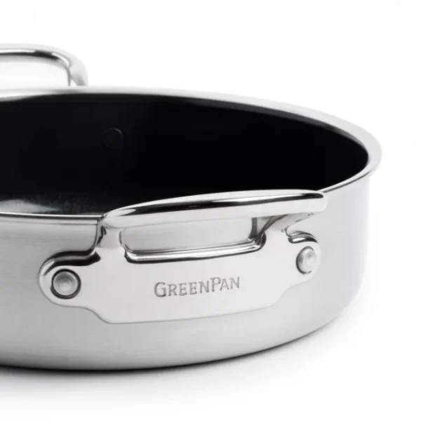 des prix incroyables Sauteuse Inox Ø 26 Cm Avec Couvercle PREMIERE GreenPan 4
