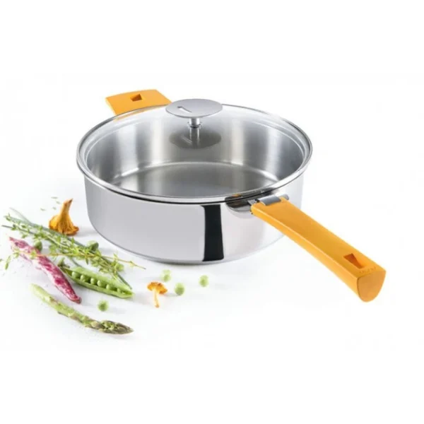 vente luxe pas cher Sauteuse Mutine Ø 20 cm Manche Amovible Inox Cristel 3