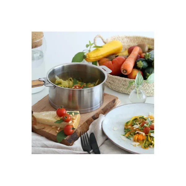 Série de 4 Casseroles Strate Amovible Inox Cristel soldes magasin 4
