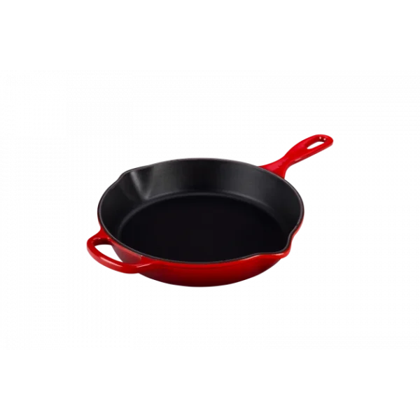 Skillet Rond Profond 26cm en Fonte Cerise Le Creuset Paiement sécurisé 1