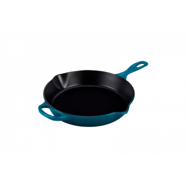 Skillet Rond Profond 26cm En Fonte Deep Teal Le Creuset Vente 1