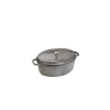 à prix promos STAUB Cocotte Fonte Ovale 23 cm Gris Graphite 2,35 L 11
