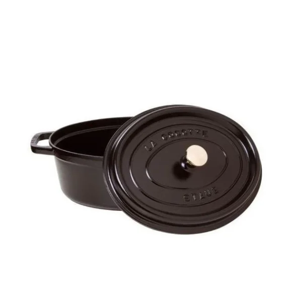 à prix promos STAUB Cocotte Fonte Ovale 23 Cm Noir Mat 2,35 L 3