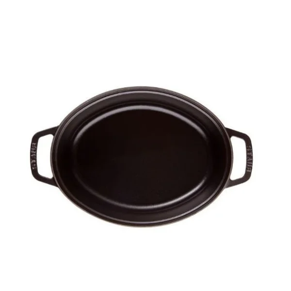 à prix promos STAUB Cocotte Fonte Ovale 23 Cm Noir Mat 2,35 L 4