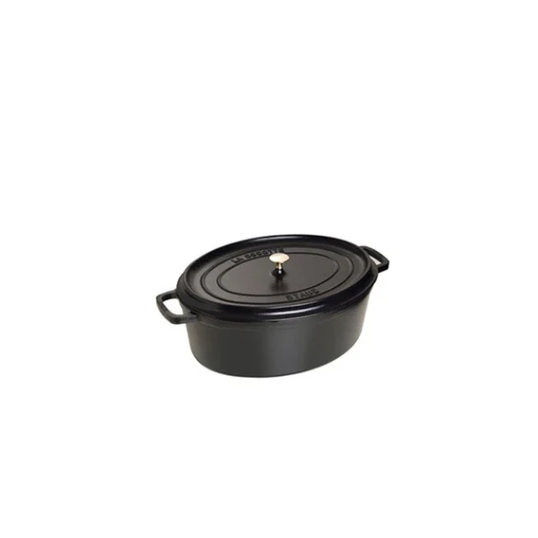 à prix promos STAUB Cocotte Fonte Ovale 23 Cm Noir Mat 2,35 L 1