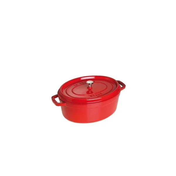 STAUB Cocotte Fonte Ovale 27 Cm Rouge Cerise 3,2 L Authentic Original licence 1