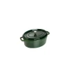 STAUB Cocotte Fonte Ovale 29 Cm Vert Basilic Majolique 4,2 L magasin en ligne 7