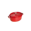 STAUB Cocotte Fonte Ovale 33 cm Rouge Cerise 6,7 L vente à bas prix 10