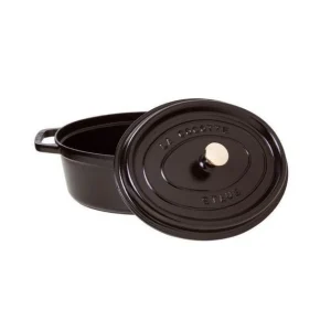 STAUB Cocotte Fonte Ovale 37 cm Noir Mat 8 L site officiel 6