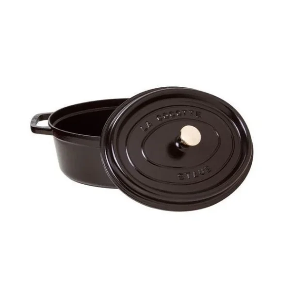 STAUB Cocotte Fonte Ovale 37 cm Noir Mat 8 L site officiel 3