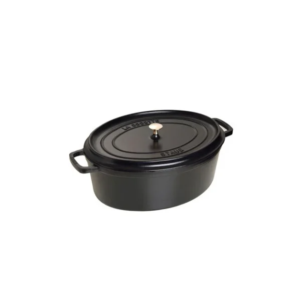 STAUB Cocotte Fonte Ovale 37 cm Noir Mat 8 L site officiel 1
