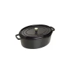 STAUB Cocotte Fonte Ovale 41 cm Noir Mat 12 L ﻿soldes 8