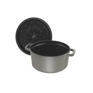 STAUB Cocotte Fonte Ronde 16 Cm Gris Graphite 1,2 L SOLDES TOUT À 7